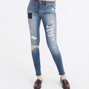 Abercrombie Harper lowrise super skinny jeans